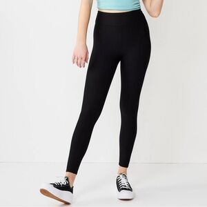 Juniors' SO Ribbed High Rise 7/8 Leggings